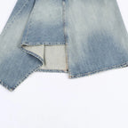 Asymmetrischer Jeansrock in Midi Länge