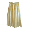 Gelb Damen Midirock in A Linie mit hoher Taille