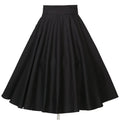 Retro Midi Glockenrock mit hoher Taille