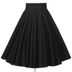 Retro Midi Glockenrock mit hoher Taille